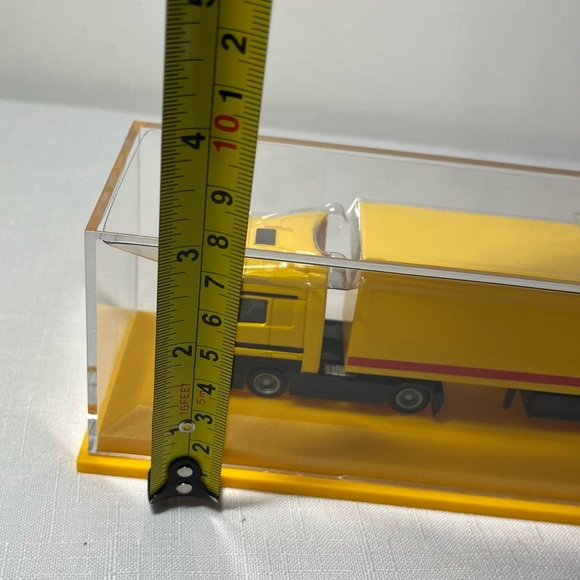 DHL Yellow Mercedes DHL Tractor Trailer Semi Shipping Truck, new in Case - Picture 7 of 8